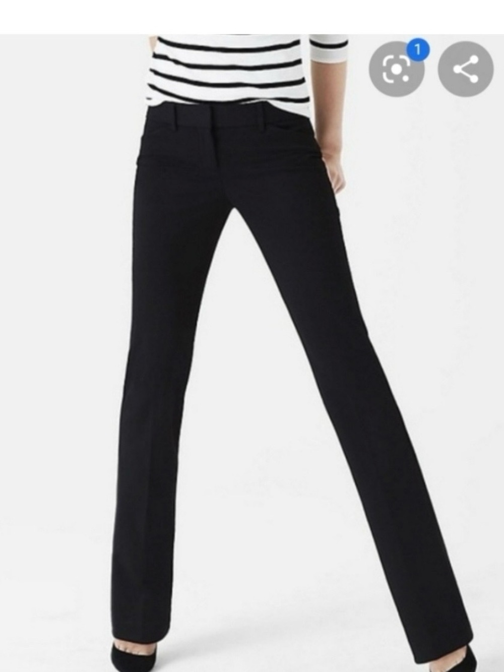 Express Editor Barely Boot Black Pants great condition size 8short